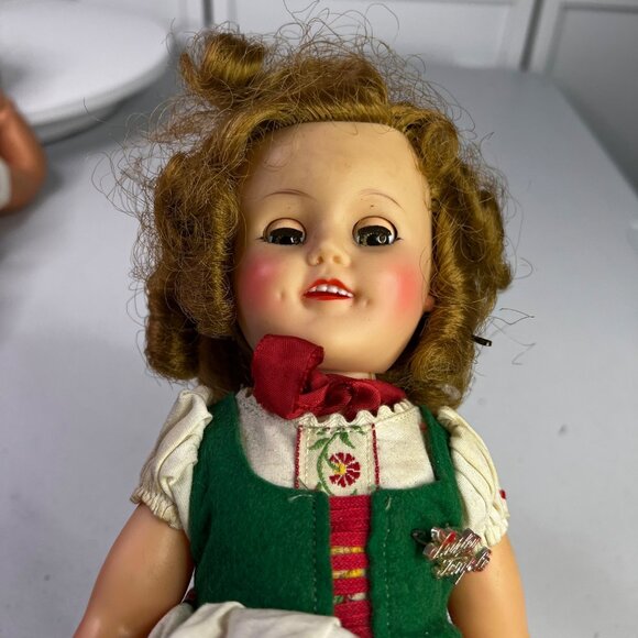 Vintage 1960s Shirley Temple Ideal Doll 14" Toy Collectible In Red Outfit - Picture 13 of 15